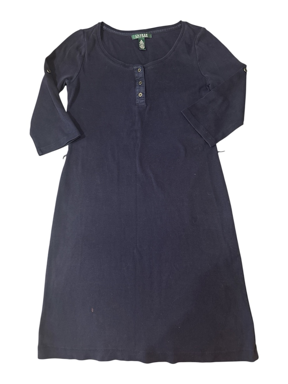 Lauren Ralph Lauren Navy Midi Dress GUVC 90s vintage